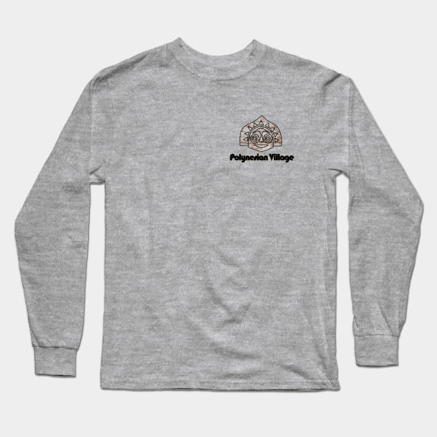 Polynesian Tiki Pocket Logo Long Sleeve T-Shirt by Jbags